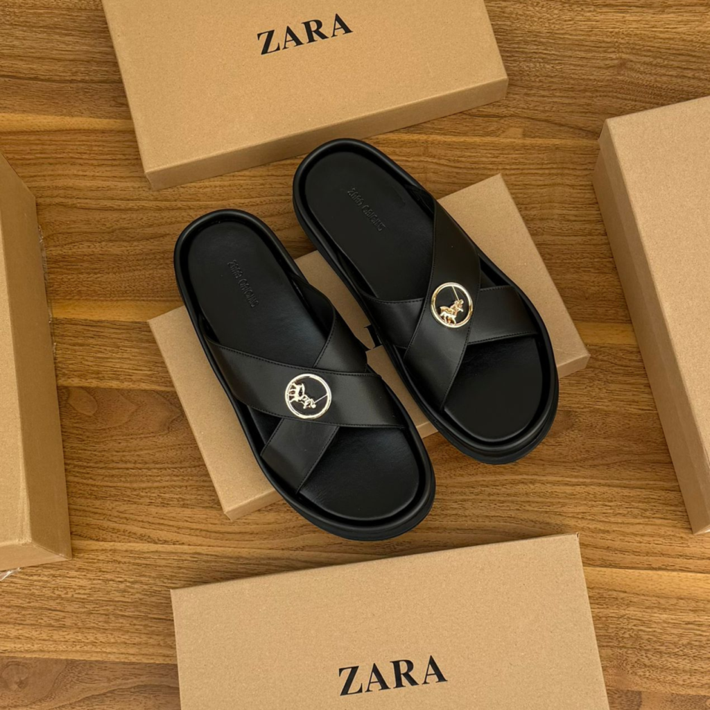 Mules Zara Origins "Medallion Silver"